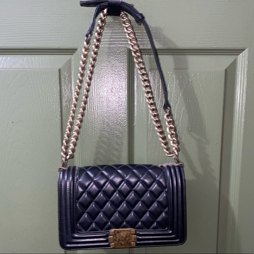 Black Quilted Purse
